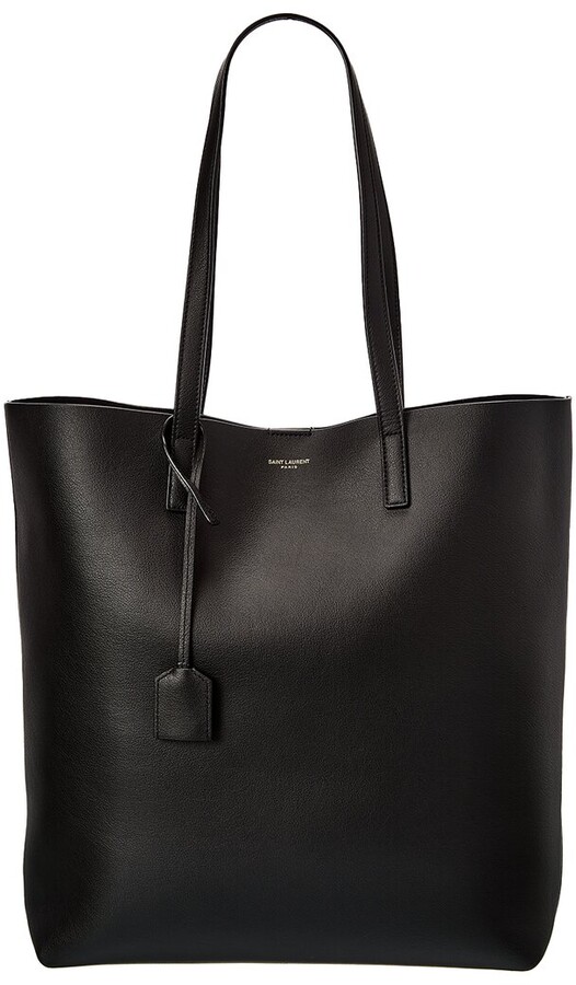 Saint Laurent N/S Medium Leather Shopper Tote ShopStyle
