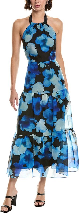 Hayden Watercolor Silk-Blend Organza Dress
