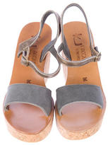 Thumbnail for your product : K Jacques St Tropez Cork Wedges Sandals