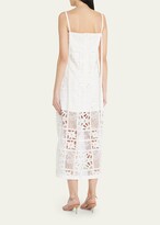 Thumbnail for your product : Alexis Bronze Square-Neck Cutwork Lace Midi Dress