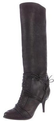 Givenchy Leather Lace-Up Boots