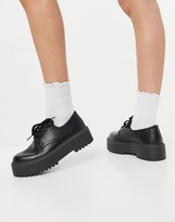 Thumbnail for your product : ASOS DESIGN Mine chunky flat shoe in black