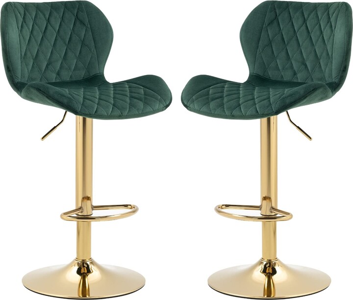 Howcool Swivel Bar Stools Set of 2, Adjustable Counter Height Barstools