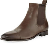 Thumbnail for your product : Ermenegildo Zegna Rodrigo Leather Chelsea Boot, Brown