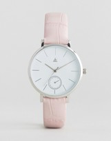 Thumbnail for your product : ASOS Pretty Blush Croc Strap Watch