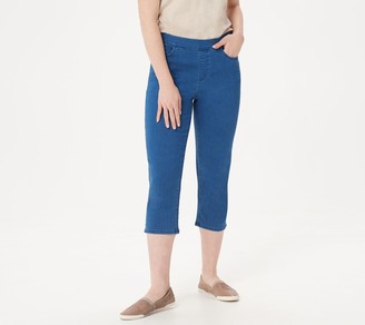 womens pull on jean capris