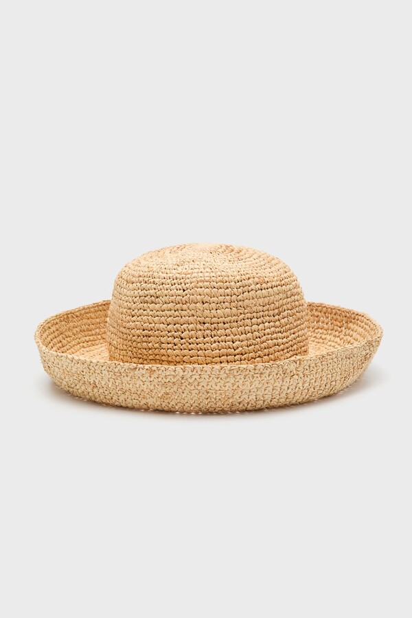 LACK OF COLOR Natural Raffia Cruiser Hat