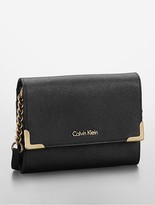 Thumbnail for your product : Calvin Klein Saffiano Leather Crossbody Bag