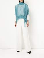 Thumbnail for your product : Taylor flared sheer blouse