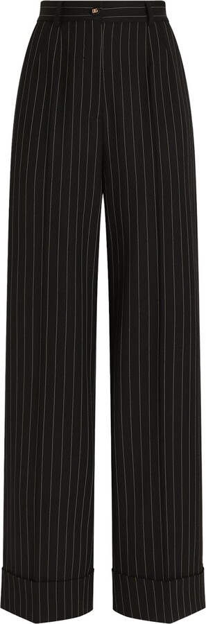 Dolce & Gabbana Stretch-Wool Pinstripe Trousers