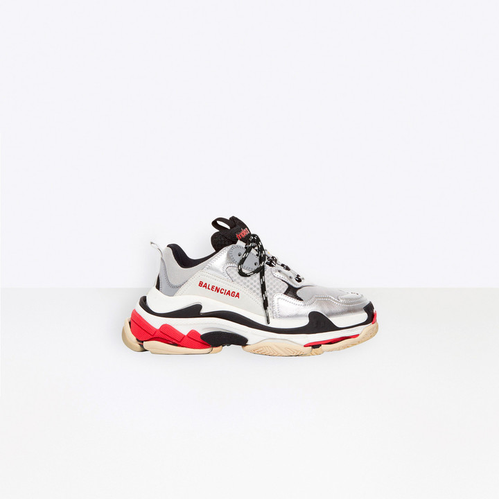 triple s silver red