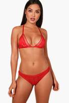 Thumbnail for your product : boohoo Ciara Lace Back Detail Bralet