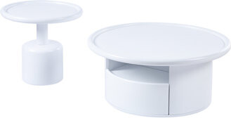 Brayden Studio White Coffee Table (2 Pieces) - For Living Room & Bedroom, Build, Sleek Appearance, Easy To Clean And Install Rapidly Bedroom 2 , , Fashionable, Assem