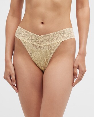 Hanky Panky Stretch Lace Traditional-Rise Thong