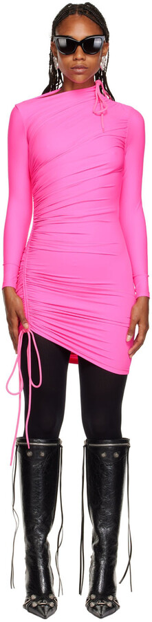 balenciaga pink dress