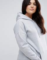 Thumbnail for your product : New Look Plus Curve Oversized Grey Hoody