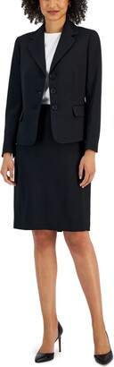  Le Suit Women's 1 Button Notch Collar Stretch Crepe Slim Pant  Suit, L.T. Blossom, 16 : Clothing, Shoes & Jewelry