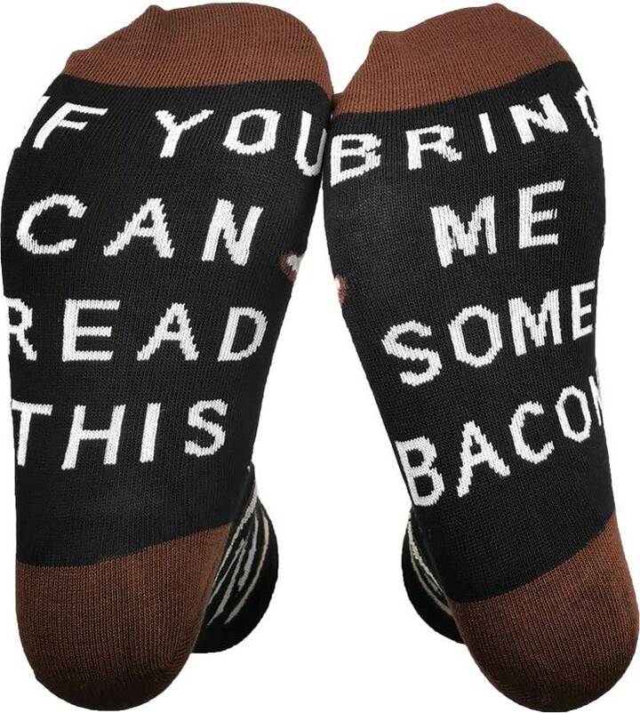 XIMIXI Fun and Novelty Mens Socks If You Can Read This Bring Me Some