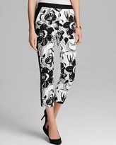 Thumbnail for your product : Adrianna Papell Tropical Print Cropped Pants