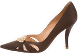 Thumbnail for your product : Sergio Rossi Satin Jewel Pumps