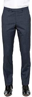 Ted Baker Wool Flat Front Micro Check Trouser