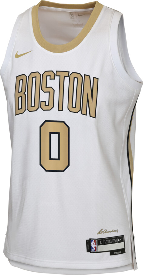 Nike Jayson Tatum Boston Celtics City Edition Big Kids' NBA Swingman Jersey in White | 9Z2B7BU8P-LJT