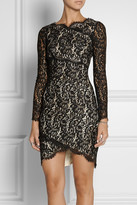 Thumbnail for your product : Lover Wrap-effect lace mini dress