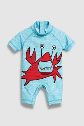 Next Boys Blue Crab Appliqué Sunsafe Suit (3mths-6yrs)