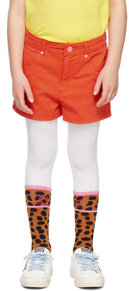 Marc Jacobs Kids Orange Hearts Shorts