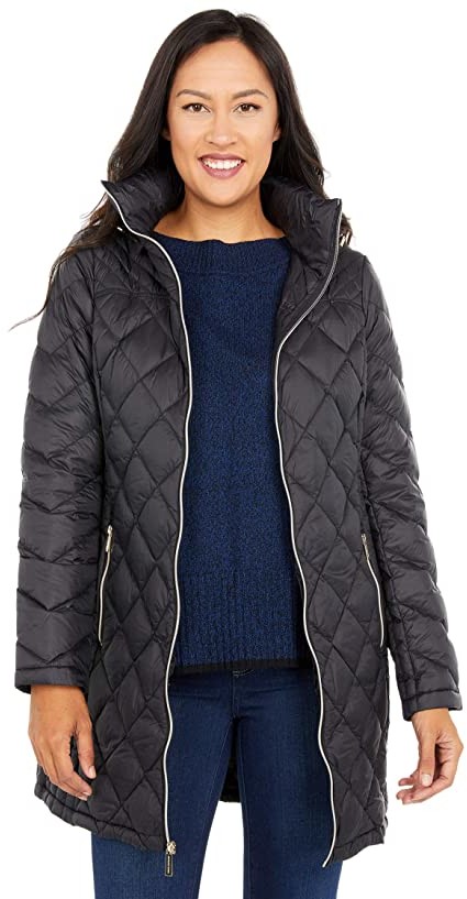 michael michael kors packable down zip front jacket