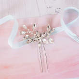 Thumbnail for your product : Morgan Melissa Designs Diamante Flower Bridal Pin