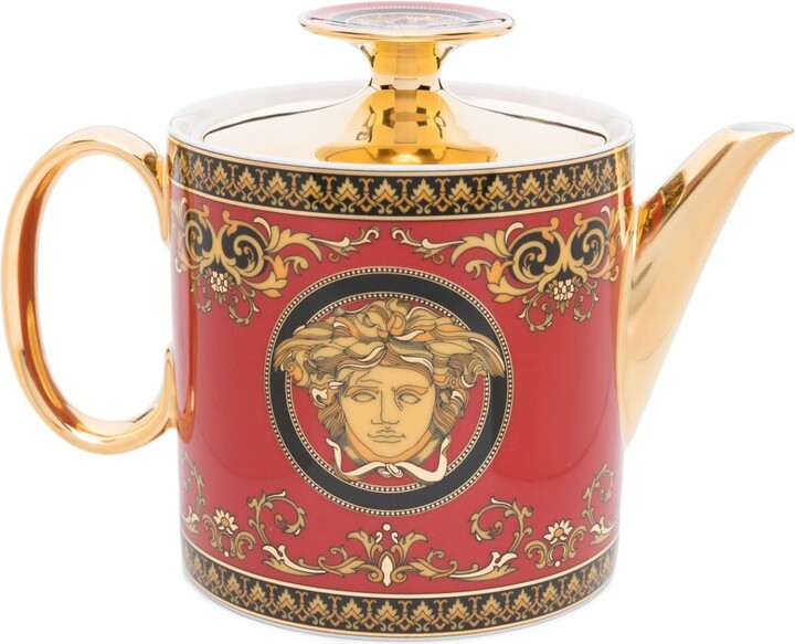 Versace Red Medusa Ceramic Teapot