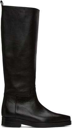 Low Classic Black Western Long Boots