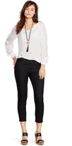 Thumbnail for your product : White House Black Market Saint Honore Curvy Black Skinny Crop Jeans
