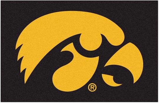 FANMATS Iowa Hawkeyes Starter Floor Mat