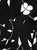 Thumbnail for your product : Oscar de la Renta Pleated Floral Wool-Blend Midi Dress