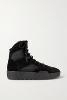 Thumbnail for your product : Moncler Promyx Shearling-lined Suede And Mesh Ankle Boots