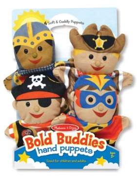 Melissa & Doug Bold Buddies Hand Puppets (Set of 4)