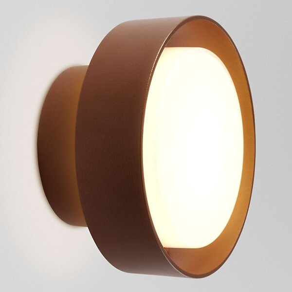 Marset Plaff-on Outdoor LED Wall Sconce in Brown Size: Small