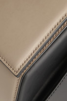 Thumbnail for your product : Halston Two-tone leather shoulder bag