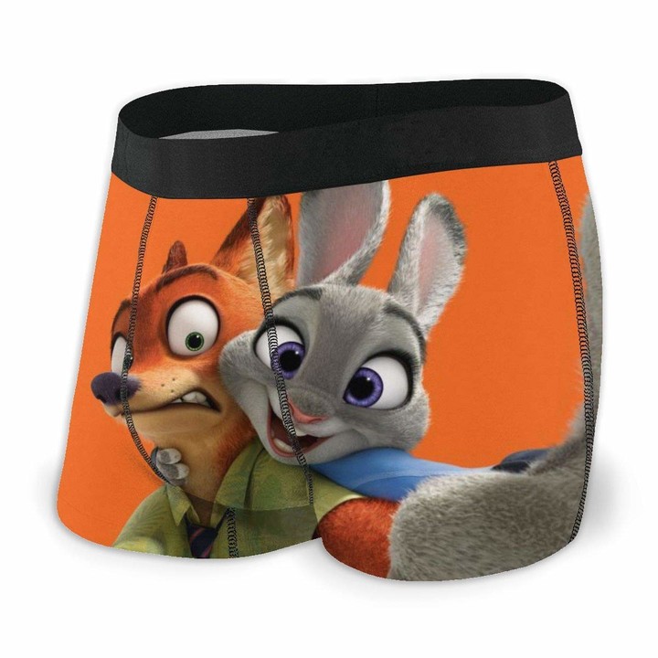 EDCVF Zootopia Nick and Judy Men's Boxers Underwear Comfort Breathable