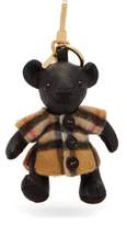 Thumbnail for your product : Burberry Thomas Bear Leather And Cashmere Key Ring - Womens - Brown Multi