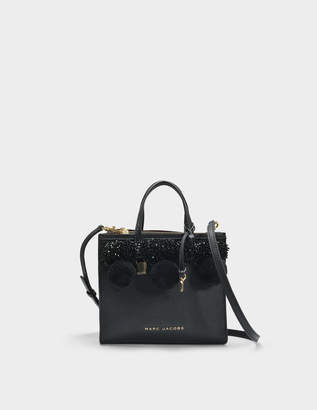 Marc Jacobs The Mini Grind Tote Bag in Black Cow Leather