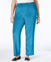 Thumbnail for your product : Alfred Dunner Plus Size Adirondack Collection Embellished Velour Pants