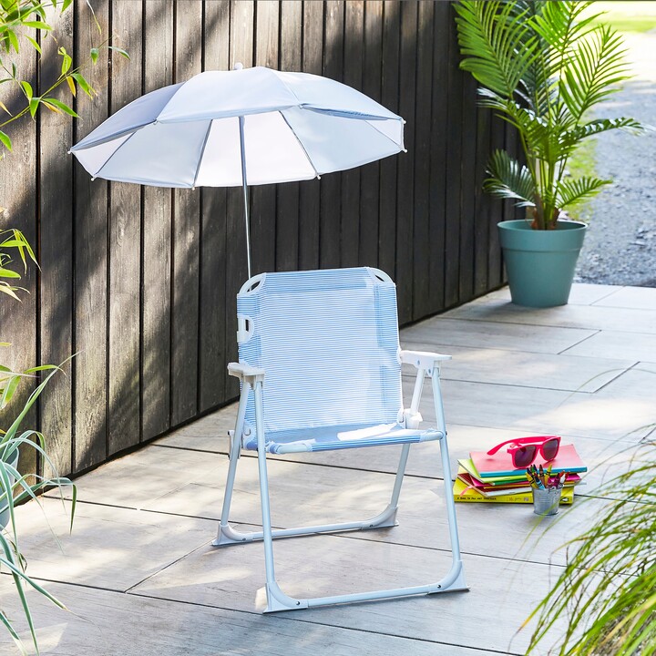 Dunelm Childrens Blue Chair with Parasol Blue ShopStyle