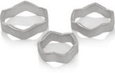 Thumbnail for your product : Eddie Borgo Zig Zag set of three silver-plated rings