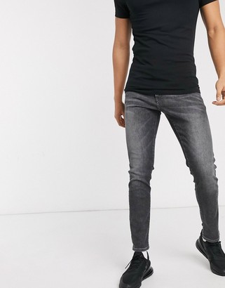HUGO BOSS Charleston skinny fit jeans in gray wash - ShopStyle