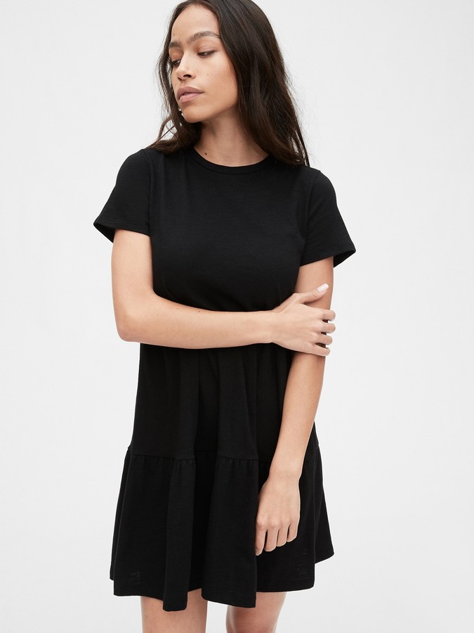 cotton knit t shirt dress