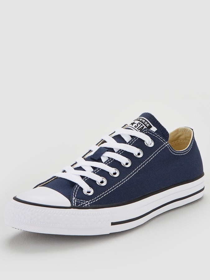 blue converse trainers