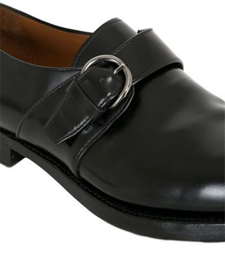 Silvano Sassetti Belted Brushed Leather Brogue Loafers